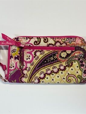 Vera Bradley Very Berry Paisley Zip Around Wristlet Wallet